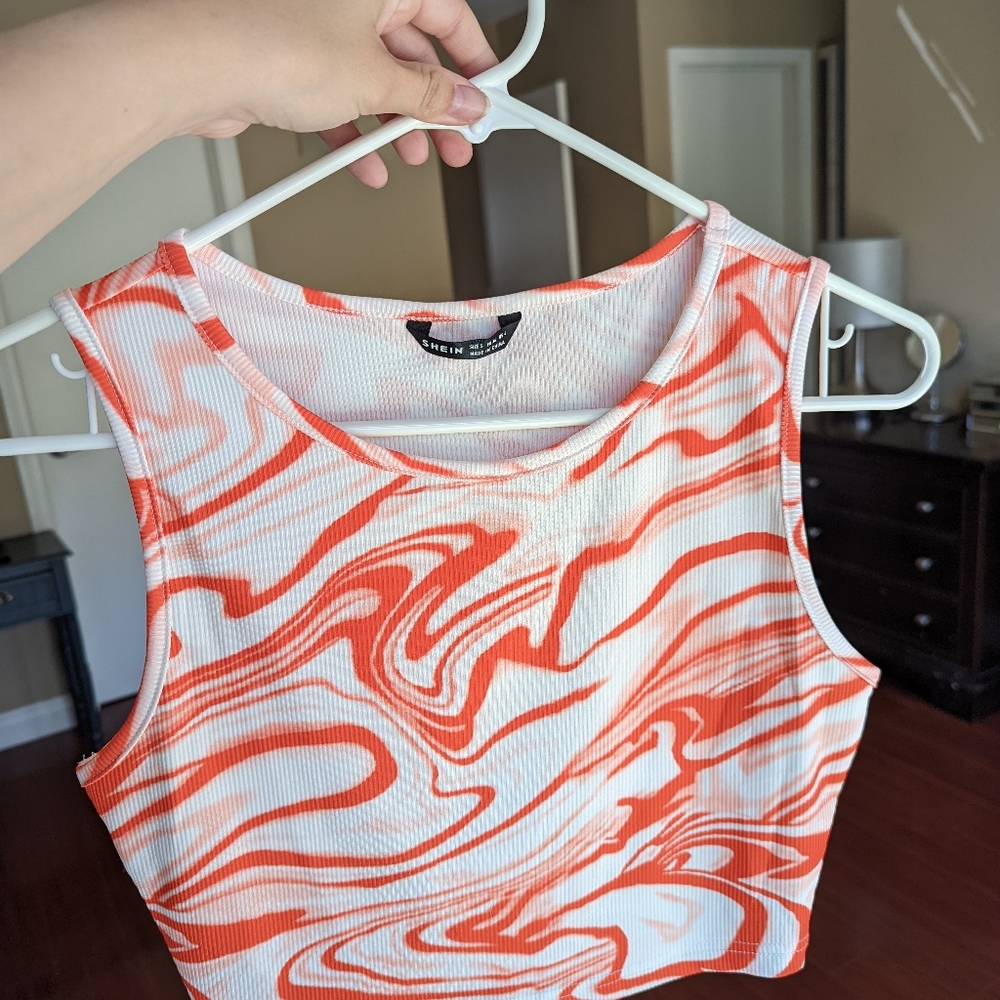 MARBEL ORANGE TRENDY TANK